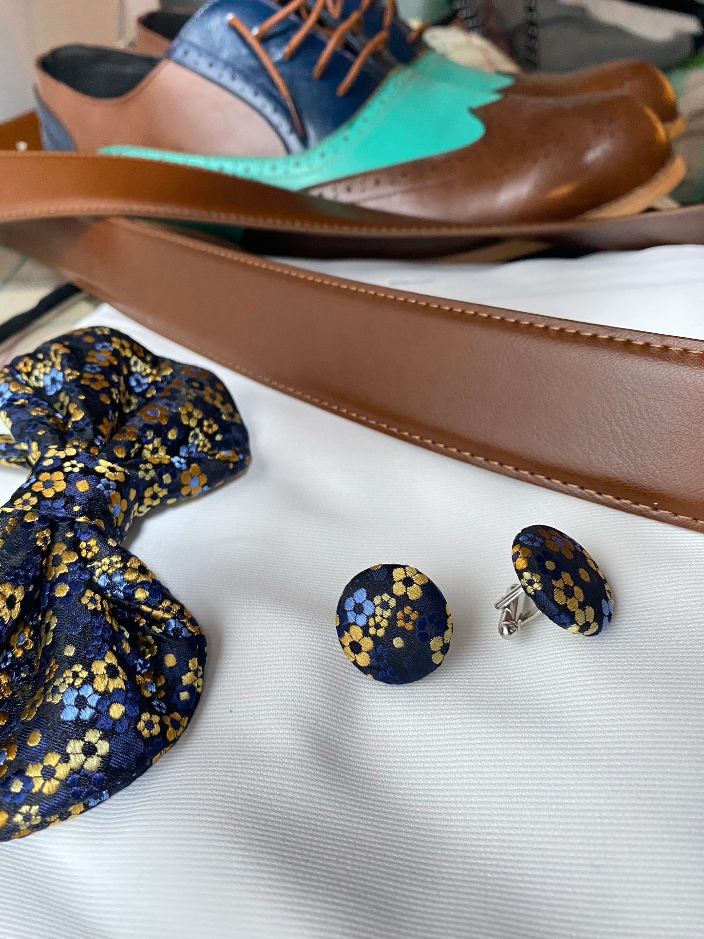 Midnight Bloom Bow Tie