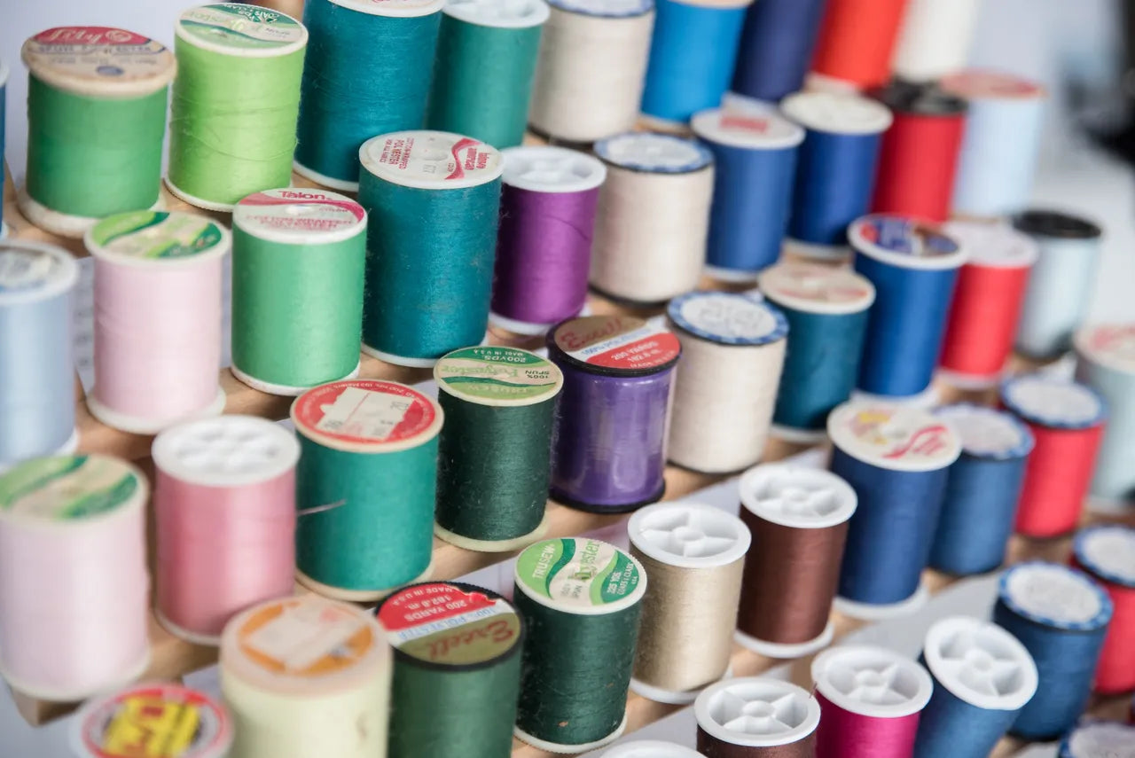 Image of quality threads used in The Simple Bow stores