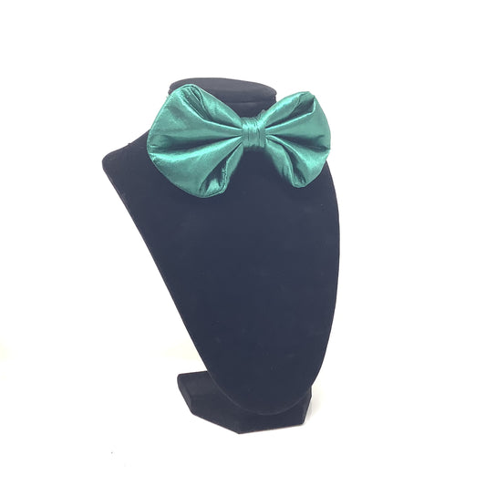 Emerald Satin Bow Tie
