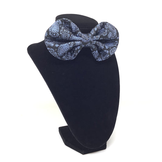 Midnight Paisley Bow Tie
