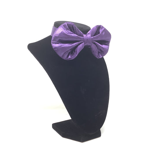 Imperial Violet Bow Tie (Deep Satin Purple)