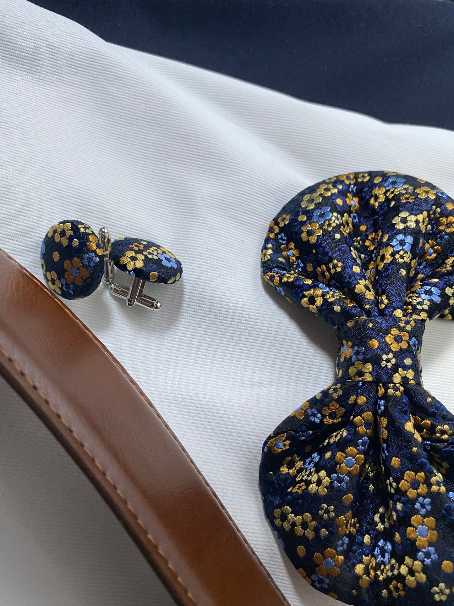 Midnight Bloom Bow Tie